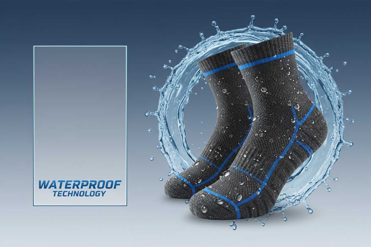 banner for waterproof socks
